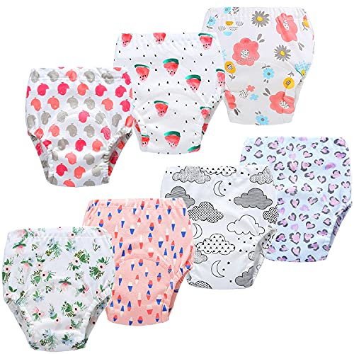 JackLoveBriefs Culotte d Apprentissage Enfant Culotte Apprentissage propreté Pantalons d'entraînement pour bébé 5 Ans,Rose Taille:110