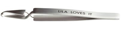 LILA LOVES IT Zeckenzange für Hunde – aus rostfreiem Edelstahl, ergonomisch geformt, mit abgerundeten Spitzen, hygienisch, sichere Anwendung, ZECKENZANGE, Größe: 13,5cm