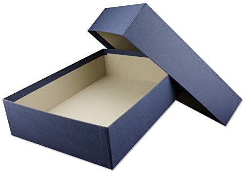 Högkvalitativa förvarings- och presentaskar – 1 styck – A4-format – mörkblå (blå) – 302 x 213 x 70 mm