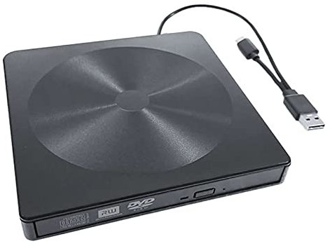 unità Ottica Esterna Ultra Sottile, USB 3.0. Tipo C CD Dvd Rom Bruciatore per PC, Trasferimento Dati Antiurto, Basso Rumore, Ad Alta velocità, per Laptop, Desktop PC, Finestre