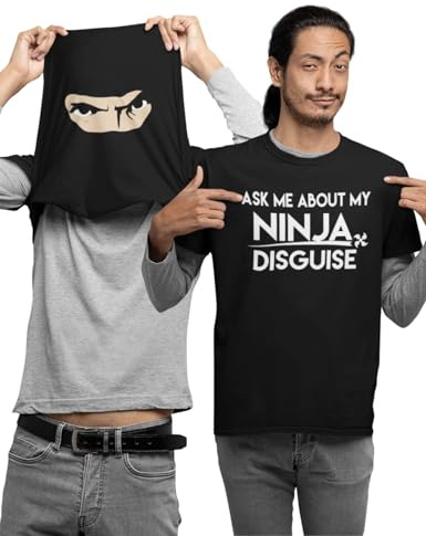 Funny Do You Want to See My Ninja Disguise Funny Flip Tee Ninja Lovers Gift for Kids Teen Adults Unisex T-Shirt