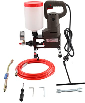 Cozyel Hochdruck Injektionsperfusionsmaschine Injektionspumpe 1100W Hochdruck-Fußbodenfugenmaschine für Betonrisse Leckage Reparatur in Wasser Pool Haus Dachverfugung Injektionsmaschine Betonreparatur