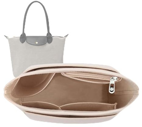 Lckaey Filz-Organizer für Taschen, groß, Y012-beige-L