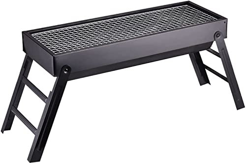 Barbecue Grill Outdoor Outdoor Barbecue Grill Home Großer Grill Tragbarer Gartenofen Grillwerkzeuge Edelstahl Smoker BBQ für 3-10 Personen Holzkohlegrill