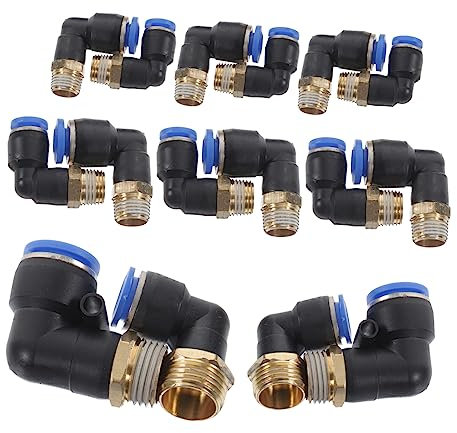1 Satz Schlauch Luftrohranschluss Widerhakenbeschlag plastiktisch plastic bindegerät spiralbindung Crimpanschluss Crimp für Rohr Crimpen Verbinder Koppler schneller Stecker Adapter
