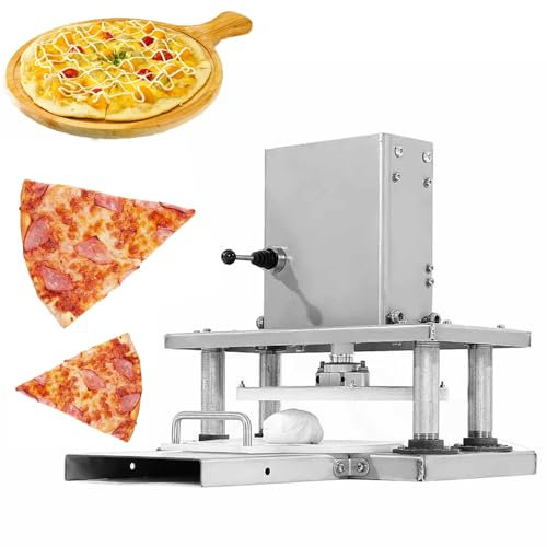 Elektrische Pizzateig-Pressmaschine, 8,6 Zoll kommerzielle elektrische Teigausrollmaschine, Gebäck-Pizzateig-Gebäckpresse, die Maschine für kommerzielle oder familiäre Pizza-Pie-Tortillas herstellt