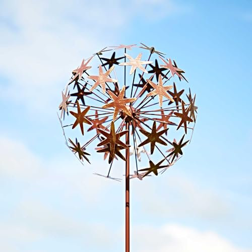 Paper High Metal Allium Flower Garden Stake Decoration - Outdoor Decoration - Metal Sculpture - Garden Accessory - For The Garden - Flowerbed Décor