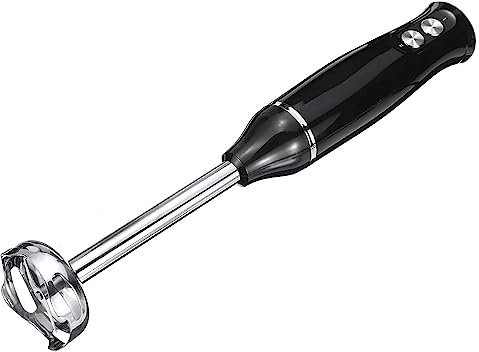 Immersion Blender, 4- in- 1 Kitchen Blender handheld, 500W Powerful Stick Blender with Stainless Steel Blade, 2- speed Control Quiet Handheld Food Mixer for Baby Food Puree Juice Smoothie