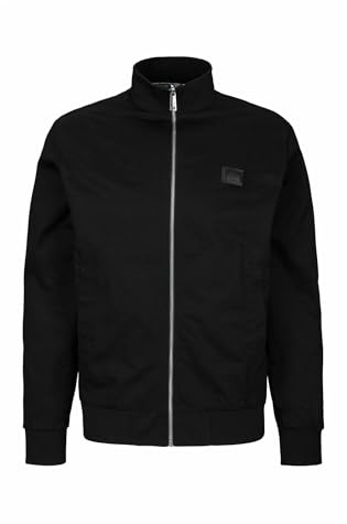 Calvin Klein Veste Coupe-Vent Homme Crisp Cotton Harrington Légère, Noir (Ck Black), XXL