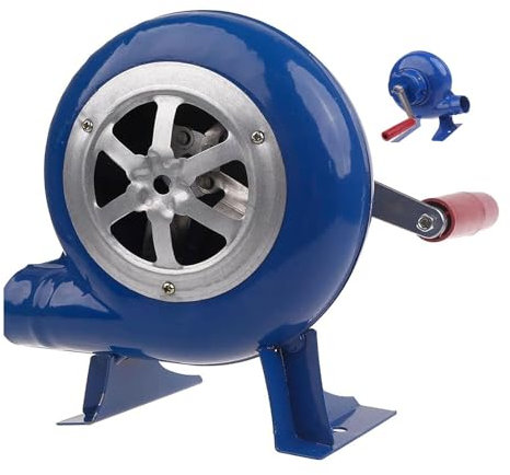 JOUFNING Briquets À Charbon Forge BBQ - Forgeron Manuel Forge Souffleur, Barbecues Centrifuges Pompe À Charbon, Briquets À Charbon Forge BBQ, Ventilateur De Gril Lance-Flammes(200W)