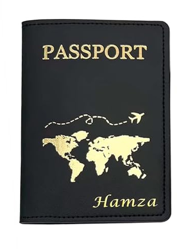 Rolianse Voyage Accessoires Protège Passeport Personnalisé, Housse Passeport Voyage, Étui Passeport Prénom, Couverture Passeport, Pochette Passeport Cuir