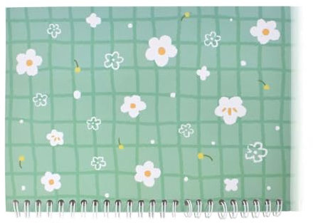 Yuannee A5 Reusable Sticker Album Book for Collecting Labels - Green Scrapbooking Album with Release Paper