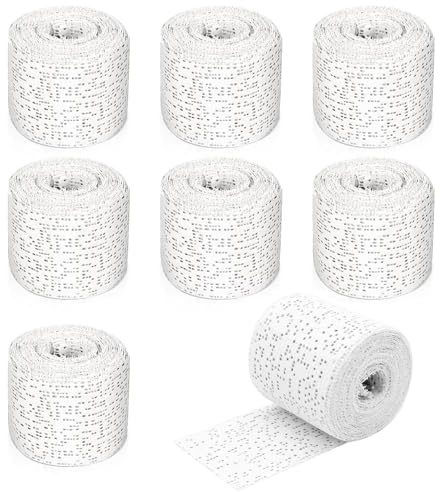 Gipsbinden Set, 8 Rollen Gibsbindenden Zum Bastel, 5cm x 2,7m Babybauch Gipsabdruck Set Gipsbinde Rolle, Gipsbinden zum Basteln Baby Bauch Modellbau Kunst