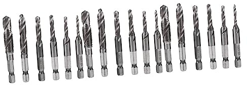 DIYEAH 3 Series Juego De Brocas Broca Escalonada Llave Taladros Percutores Destornillador Eléctrico Taladro De Vástago Hexagonal Broca Rosca Métrica Acero De Alta Velocidad 6 Piezas X 3