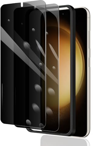 2 Stück Sichtschutz Schutzfolie für Samsung Galaxy S22/S23 mit Einfaches Installationswerkzeug, Anti-Spy Panzer Schutz Glas, Anti-Spionage Panzerfolie, Display Sichtschutzfolie aus gehärtetem Glas