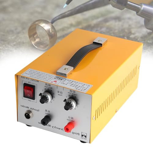Glowdora Saldatrice A Punti Pulse Glow, Saldatrice Laser Portatile, Attrezzatura per Saldatura A Punti, Kit per Saldatura di Gioielli, Saldatrice A Punti per Collane, Oro, Argento.,220V