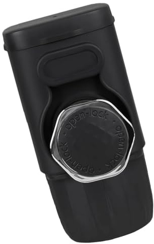 LLINthy Macchina da caffè manuale 15 Sistemi di pressione Rod Pratico Design in acciaio antiruggine per viaggi Escursioni e uso quotidiano Set da caffè da campeggio in acciaio antiruggine