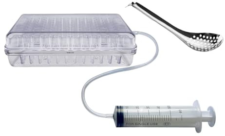 Zambuph Fabricante de Caviar molecular, fácil operación para resultados de eficiencia, PC sin BPA, herramientas cuchara gastronómica, inyector huevas