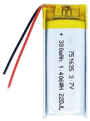 UHSTJW 3.7V 380mAH 751535 751635 LI Polymer Compatible avec DVD MP3 Watch Camera Tablet MP4 Mobile Power Devices Alimentation de Remplacement