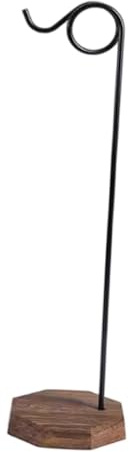 ＡＷＨＡＯ Windspielhalter Als Gongständer Klangspielständer Und Tischständer Dekorativer Ornamenthalter Zur Aufhängung von Klangspielen für Meditationsräume, Schwarzer Ringhaken