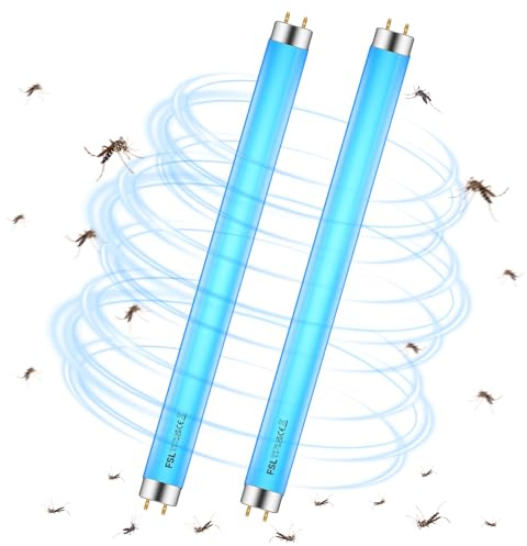 CLCXBSR BL T8 F15W Tube de remplacement pour tue-mouches, 18 pouces (45 cm), Lampe UV 365nm | Compatible avec tue-insectes électronique, piège à mouches et lampe anti-insectes