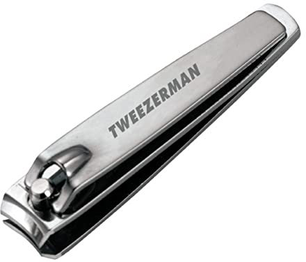 TWEEZERMAN Nagelknipser (Professionell & präzise, abgerundete Schneidklingen, gleichmäßiges Kürzen, rostfreier Edelstahl), Silber