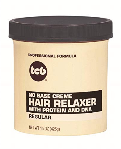 Tcb Hair Relaxer No Base Creme 15 Ounce Regular Jar (Pack of 6)