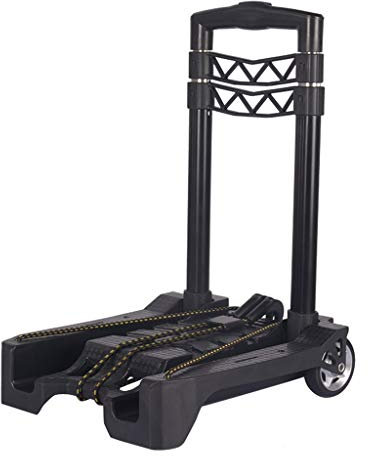 WXiaJ-carrito de compras Carrello Portapacchi Pieghevole, Leggero, Materiale in Lega di Alluminio, capacità di carico di 50 kg, per acquisti in supermercati, movimentazione Merci