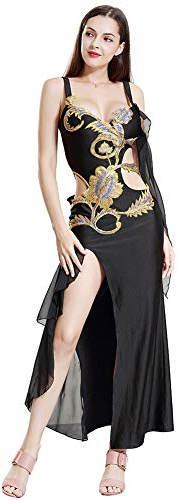 ROYAL SMEELA Bauchtanz Kleidung Spaghettiträger Tanzkleider Bauchtanz kostüm Damen Damen Sexy Maxikleid Sexy Langes Kleid Bauchtanz Kostum Bauch tanzen Kleider Bauchtanz röcke lang Tanz Outfit