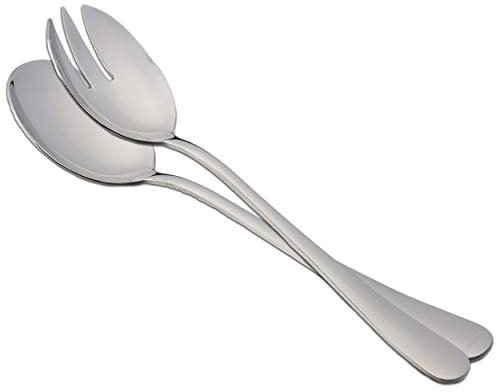 1 Set Salatbesteck, Salatlöffel 20x5 cm Edelstahl 18/0 Schlichtes Und Elegantes Design
