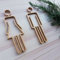 MZY118 Men & Women WC Sign - Restroom & Bathroom Symbol Toilet Sign (gold)