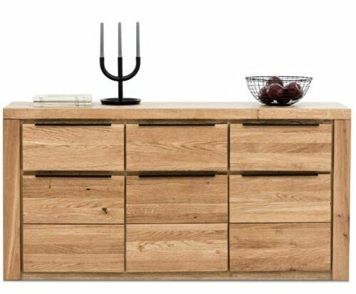greta Sideboard Kommode Wildeiche geölt Teilmassiv Breite 160cm Anrichte