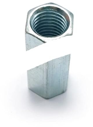 1 Stück M8 M10 M12 M14 M16 M18 M20 Kupplungsmutter Stahl verzinkt lange Sechskantmutter Verbindungsmutter M10 x 20 mm