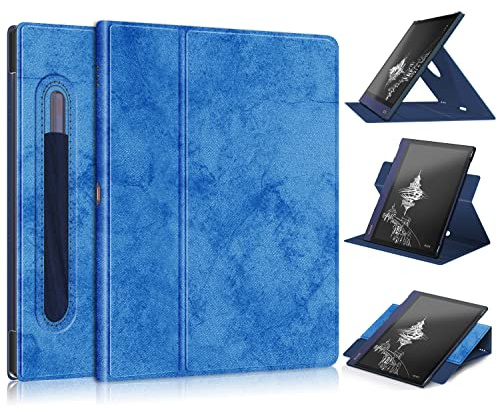 TOPCASE Lightweight Smart Stand Folio Cover Compatible with Onyx Boox Note Air 2 Plus Paper Tablet Case,Darkbule