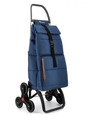 Carrello Portaspesa Rolser Big Polar 6 Ruote Montascale - Marino