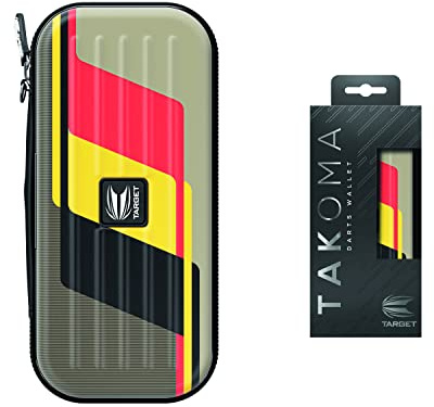 Target Darts Unisex-Adult Dimitri Van den Bergh Takoma Darts Tasche, Sand, Schwarz, Gelb and Roter, Standard DIMICASE