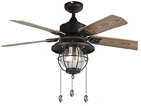 fhda Ceiling Fan with Light Retro Ceiling Fan Light European Mute Fan Ceiling Light Outdoor Home Fan Light Restaurant Hanging Fan Lamp With Mute for Terrace Living Room Bedroom