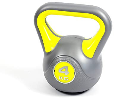 Kettlebell 4kg Kugelhantel Schwunghantel Sport Robuste Oberfläche, breiter Griff, verschieden Übungen, Liegt sicher in der Hand 9010064