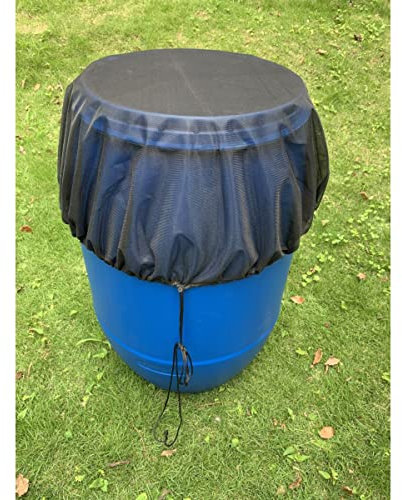 Regentonnennetz mit Zugband 95 cm Nylon Abdeckung Regentonne Netz Regenfass (1)