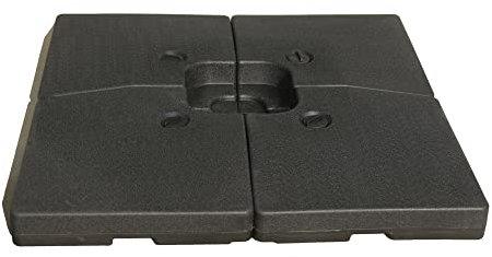 MaxxGarden Sonnenschirmfliesen - Fliesen zur Verstärkung Ihres Sonnenschirms - Basis für Schirmständer - Gesamt befüllbar bis max. 80kg (4X 20kg)