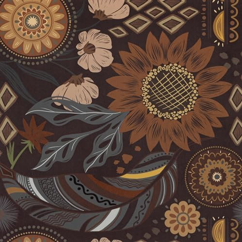 Hode Papel Pintado Autoadhesivo de Pared Parede Forrar Armario Flore, Vinilo Adhesivo para Muebles Decorativo Dormitorio Baño Cocina Impermeable 44cmx3m