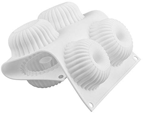 Stampi in silicone, 6 stampi per ciambelle e dolci, antiaderenti, strumento di cottura per torte e pasticceria