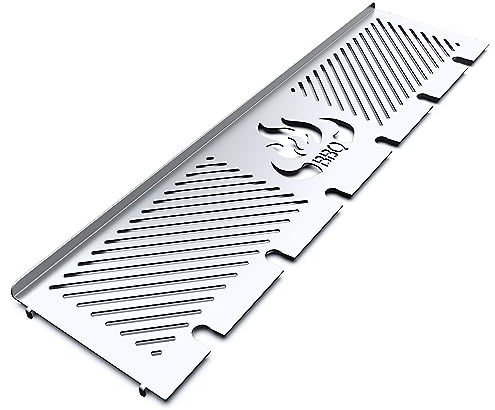 teileplus24 Warmhalterost kompatibel mit Jamestown Knox und Maddox | Edelstahl mit Logo Passgenau Drumstick Halterung Gasgrill
