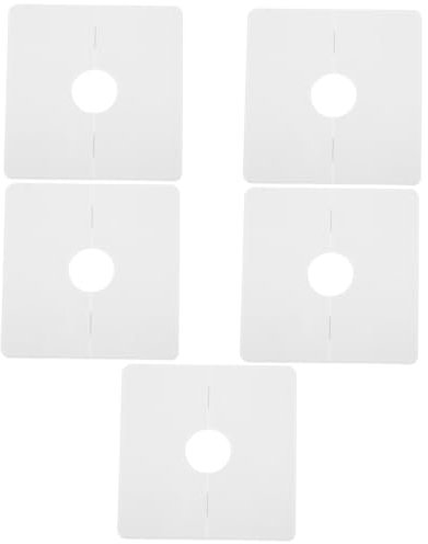 ARTIBETTER 5St Rohrverschlusskappe wand tuch wandtuch Abdeckung Dekorative Abdeckkappe Rohrloch Abdeckplatte Rohrabdeckung zur Dekoration geteilter Rohrflansch WC-Flansch PVC Weiß