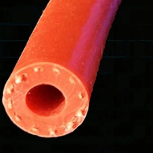 1 Meter verdickter Silikonschlauch, weicher Gummischlauch, 6 8 10 12 20 mm Außendurchmesser, flexibler Schlauch, rot, 19 x 25 mm