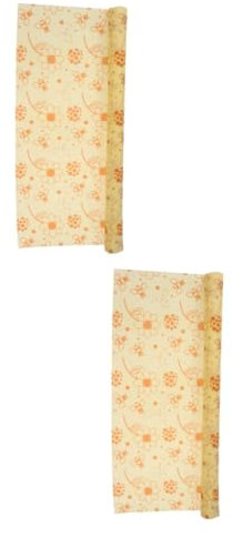 minkissy 2rolls Beeswax Wraps Reusable Boys and Girls Food Wraps Food Preservation Cloth for Sandwiches Organic Cotton Wrapping for Home