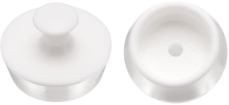 sourcing map 2 Pcs Drain Stopper, Silicone Bathtub Stopper 32mm to 34mm Kitchen Sink Drain Stopper Bathroom Drain Plug with Handle for Laundry, Sink, Shower, Washbasin Cover