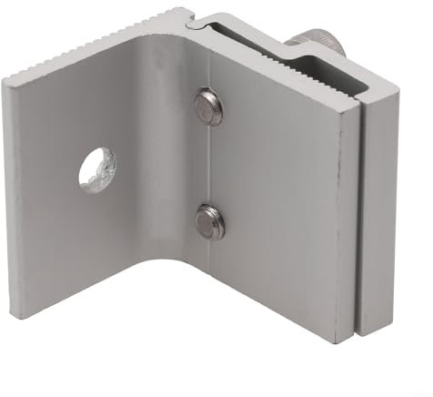 HomeVortex Abrazadera de costura de pie de aleación de aluminio, soporte de montaje de panel solar, techos de chapa plegada, para instalación de sistemas fotovoltaicos fotovoltaicos (1 unidad)