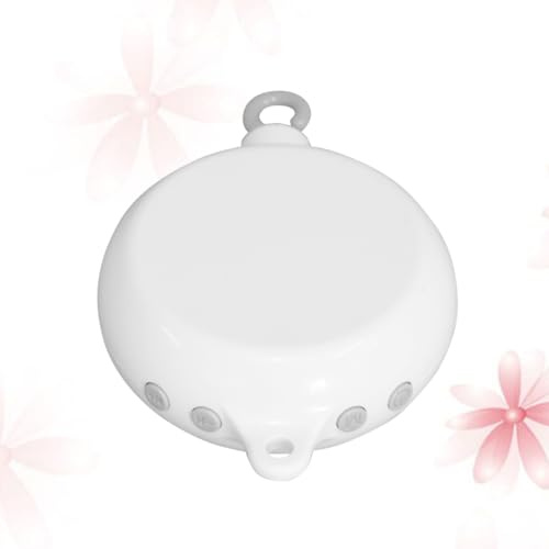 KONTONTY Boîte à Musique Électronique 35 Mélodies Pour Bébé, Mobile Musical Pour Literie De Bébé, Accessoire Anneau De Lit Blanc, Aide à L'endormissement, Éveil Et Développement Sensoriel Pour -nés