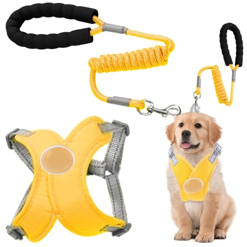 No Harness for Dogs - Dog Pulling Harness | Dog Harness Shoulder Leash | Mesh Soft Mesh Harnesses | Adjustable Puppy Puppy Training Subs, Reflect Supplies